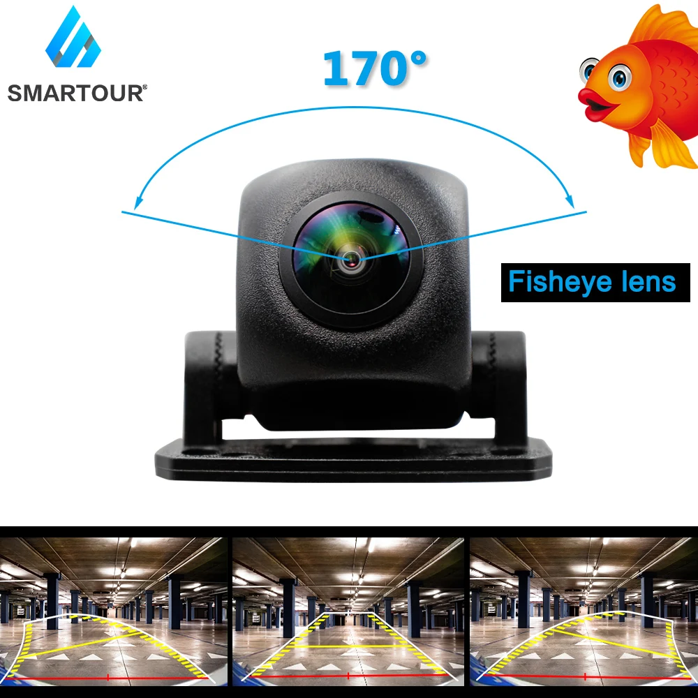 Динамический траектории Ночное видение автомобиля заднего вида Камера с низким