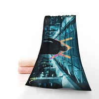 hot custom alan walker towel printed cotton facebath towels microfiber fabric for kids men women shower towels