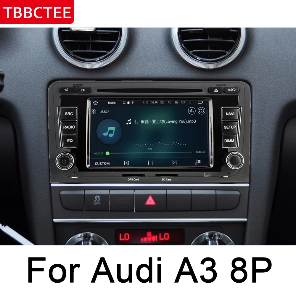 Мультимедийный плеер MMI для Audi A3 S3 RS3 8P 2003 ~ 2012 Android Авторадио DVD GPS Bluetooth Wi Fi карта HD ISP