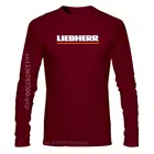 Новая Черная футболка с изображением строительного автомобиля либхера