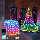 Светодиодная гирлянда на рождественскую елку, умный USB светильник с управлением через приложение, ярсветильник Водонепроницаемая сказочная лампа, новогодний декор