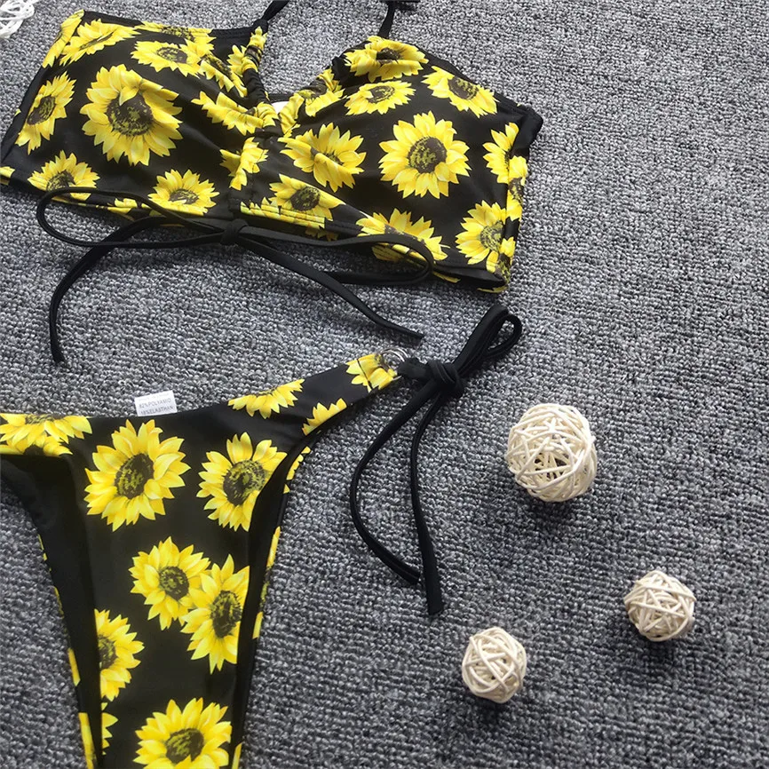 Стильный женский купальник пуш-ап с высоким вырезом сарафан v-образным два