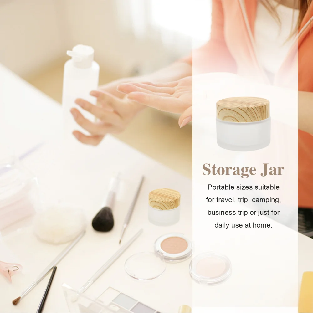 

6pcs Empty Cosmetics Cream Dispenser Jars Makeup Storage Bottles Container