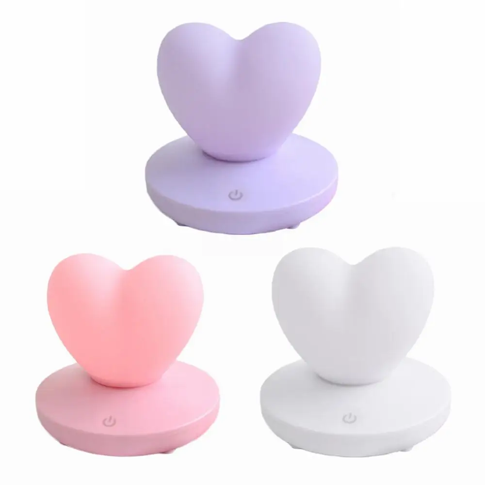 Декор для спальни в форме сердца светильник чувствительный светодиодный ночник