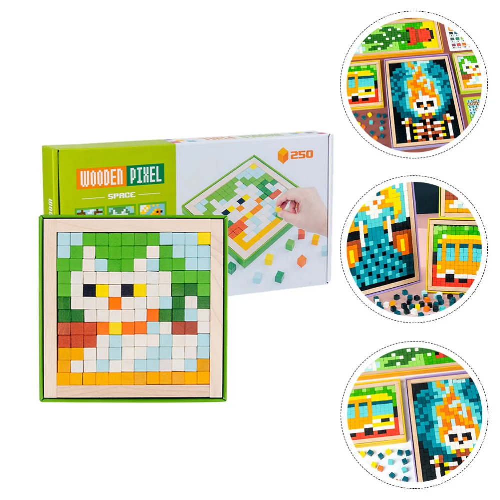

1 Set of Wooden Building Blocks Children Jigsaw Cognitive Toys Educational Toy