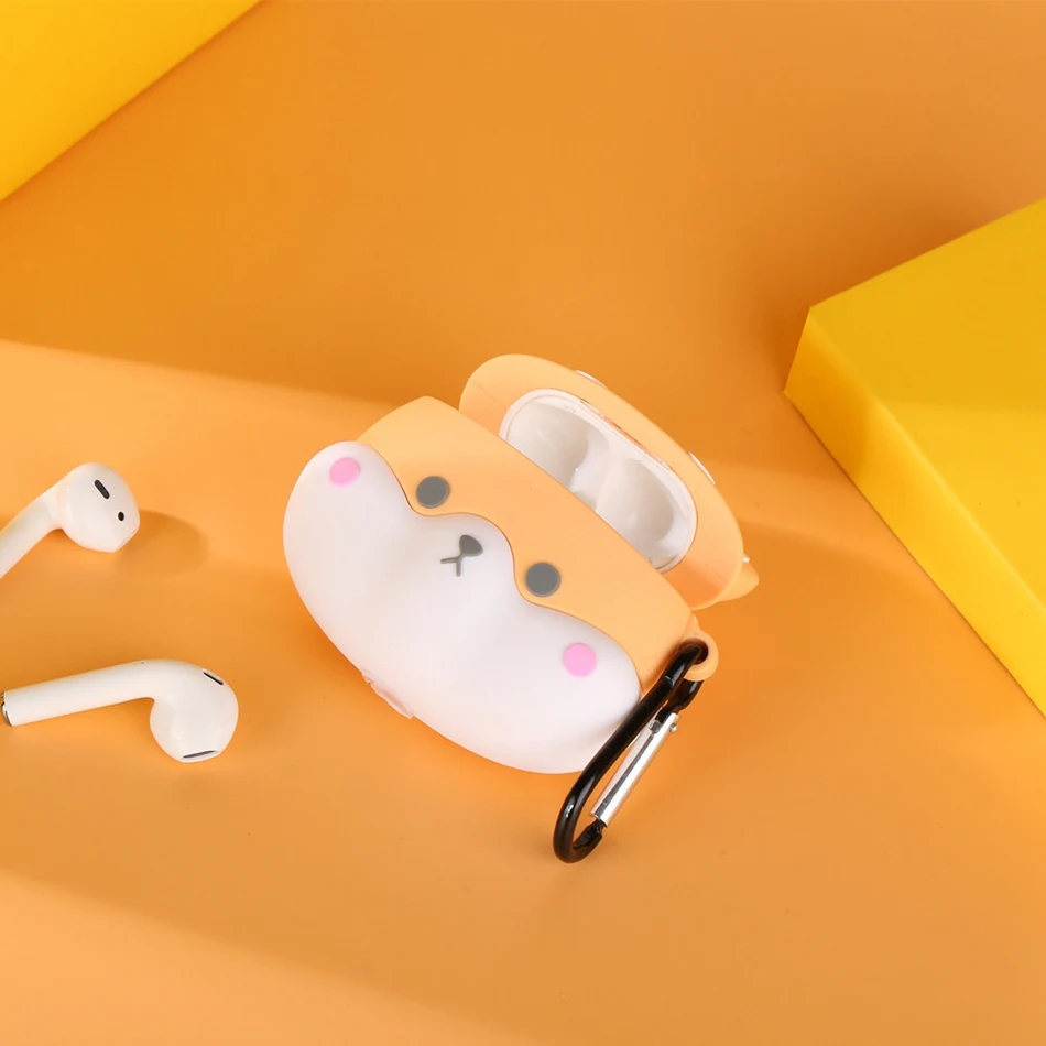 Для AirPods Pro Чехол 3D Милый Забавный инопланетянин кавайный мультяшный чехол для наушников для AirPods 3 Мягкий защитный чехол с крючок карабина