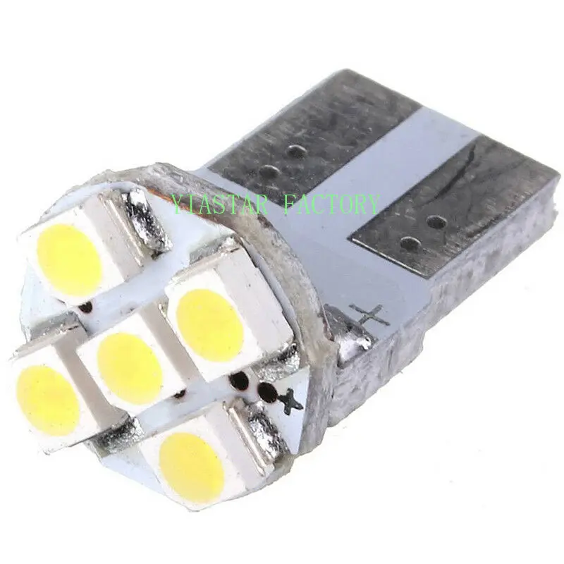 Yiastar 1000X белый T10 PCB 194 168 W5W 3528 1210 5 SMD светодиодный чтение светильник салона авто