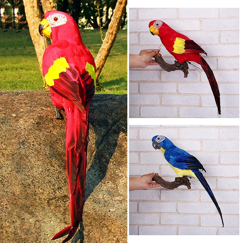

Yard Artificial Parrot Shop window Photography Christmas party 45cm Budgie
