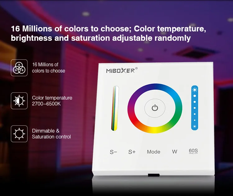 Mi светильник, умный светодиодный контроллер сенсорной панели для RGB RGBW RGB+ CCT/двойной белый/одноцветный светодиодный светильник ing