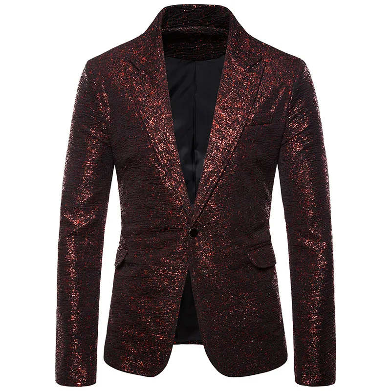 Мужской костюм куртка хипстерский Блестящий Блейзер мужское свадебное платье