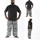 Мужские повседневные свободные штаны для йоги, мешковатые штаны в стиле бохо, Аладдин, шаровары, тренажерный зал, колготки, леггинсы, спортивные мужские штаны для фитнеса