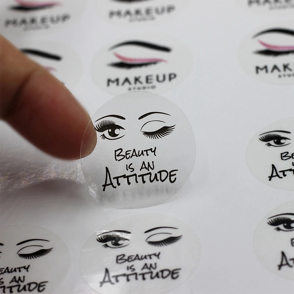 Наклейка на заказ с вашим собственным логотипом и именем этикетка из ПВХ