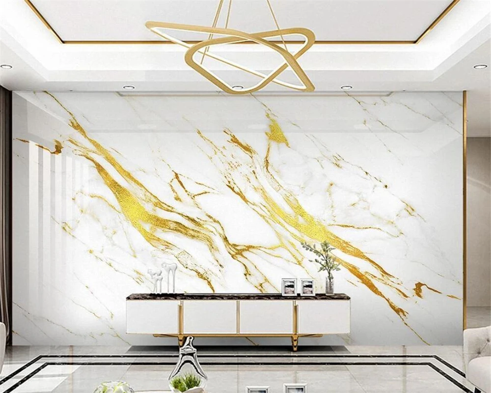 Beibehang индивидуальный новый модный трехмерный светильник роскошные золотые обои