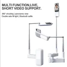 Многофункциональная подставка-держатель для телефона, подставка с дистанционным управлением по Bluetooth и беспроводной регулируемой яркостью, светодиодная лампа с заполняющим светом для живого видео, новинка