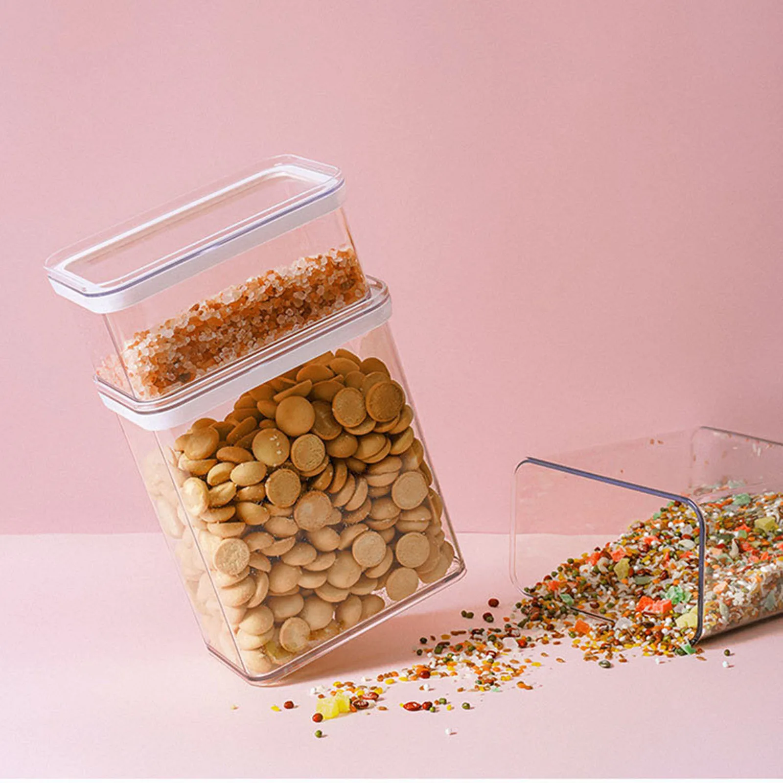 Пластиковые контейнеры для хранения кухонный Органайзер ABS высокая емкость 3 шт.