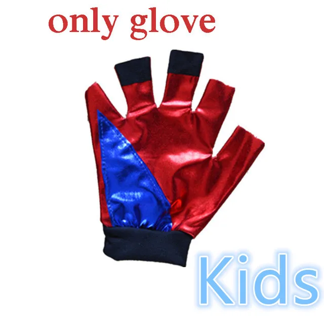 Kids glove Детский костюм Харли Квинн, отряд самоубийц, костюм Джокера для косплея, вечерние костюмы на Хэллоуин, спортивная куртка Харли Квинн, бейсбольная летучая мышь - Цвет: Kids glove