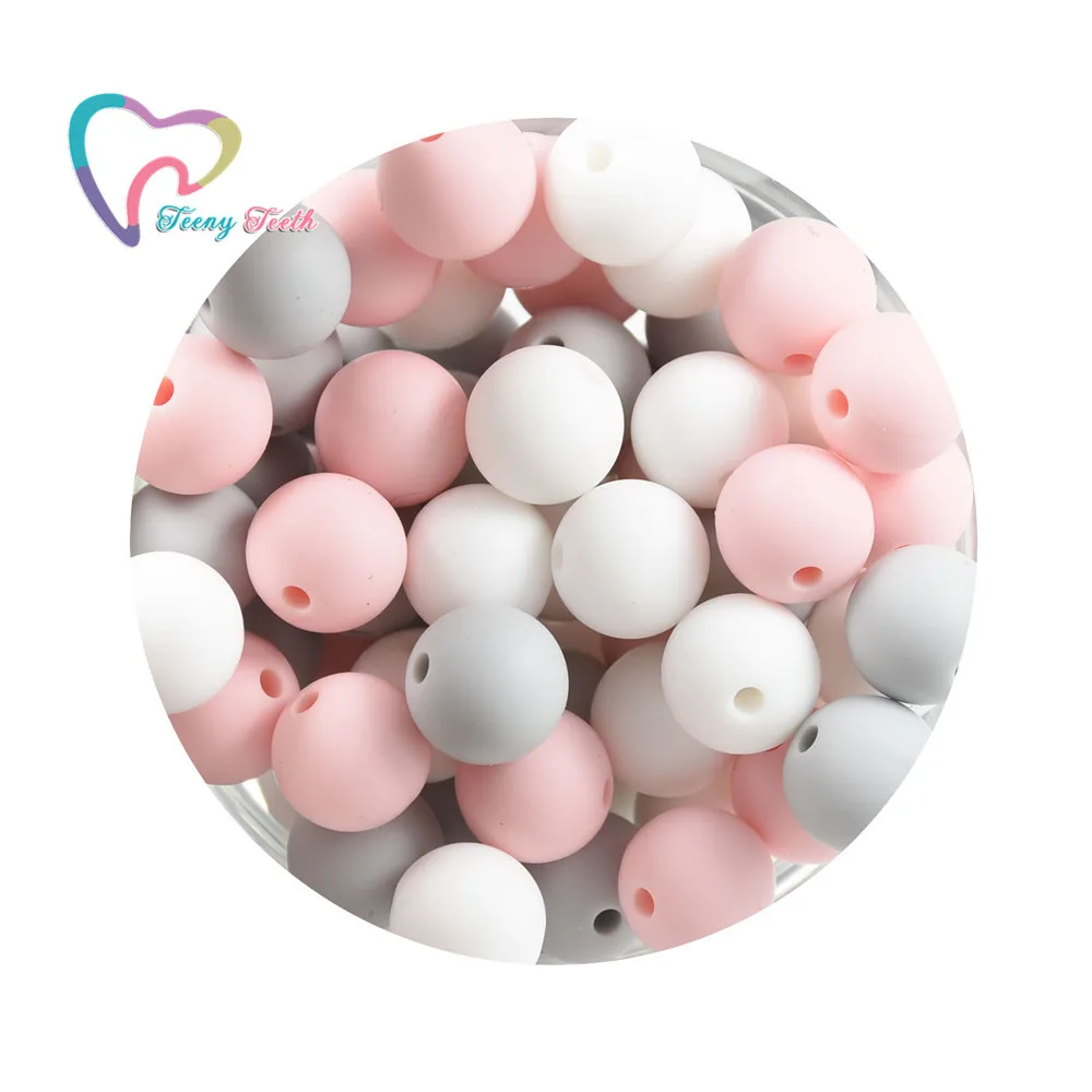 40 шт. монохромные силиконовые шарики 12 мм|Бусины| |