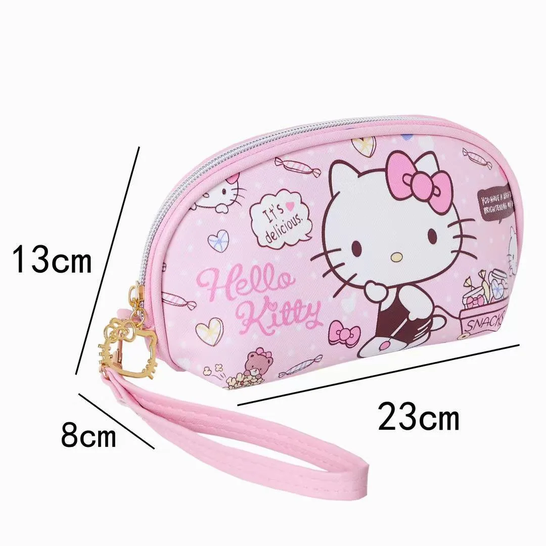 Sanrio кошелек для монет на молнии из искусственной кожи Hello Kitty Kuromi чехол карандашей