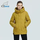 Icebear 2020 новое зимнее женское пальто, женское облегающее хлопковое пальто с капюшоном, модная женская одежда GWD20305I
