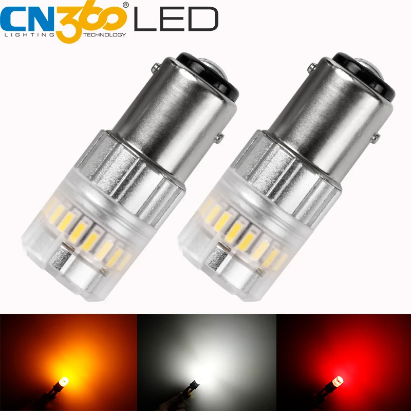 CN360 2 шт. 1156 P21W BA15S 1157 BA15D 3156 3157 S25 T25 7440 7443 светодиодный резервный токарный