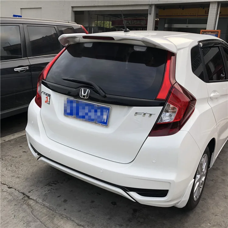 Спойлер для Fit 2018 2019 Honda Jazz RSDD спойлер из АБС пластика заднее крыло автомобиля