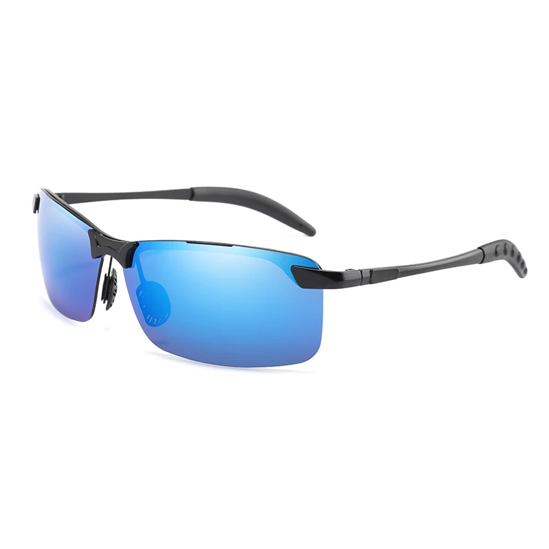 

Classic Brand Design Polarized Sunglasses Men Square Rimless Glasses Driving Sun Glasses Vintage UV400 Shades gafas de sol