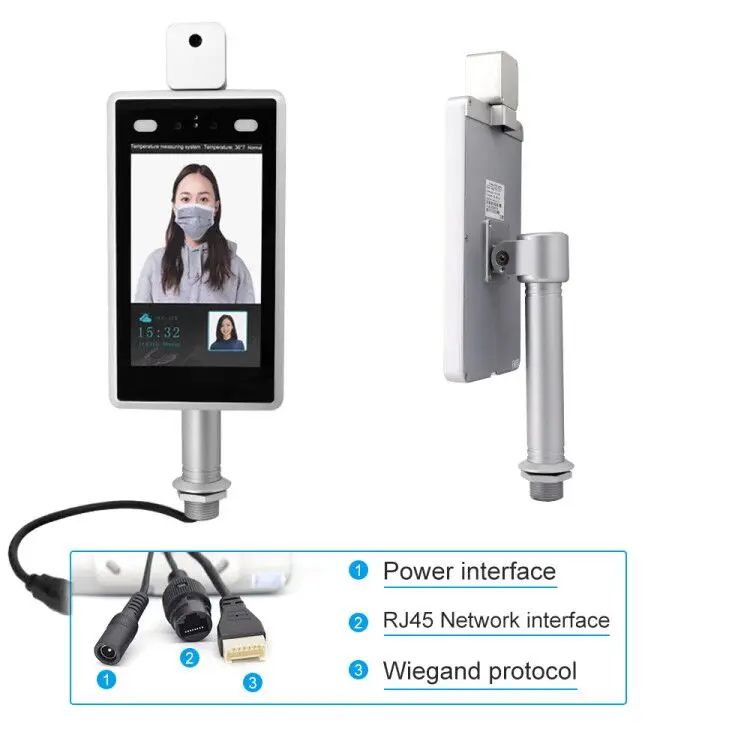 IP-камера инфракрасная HD 2 Мп 7-дюймовая с датчиком температуры тела | Безопасность