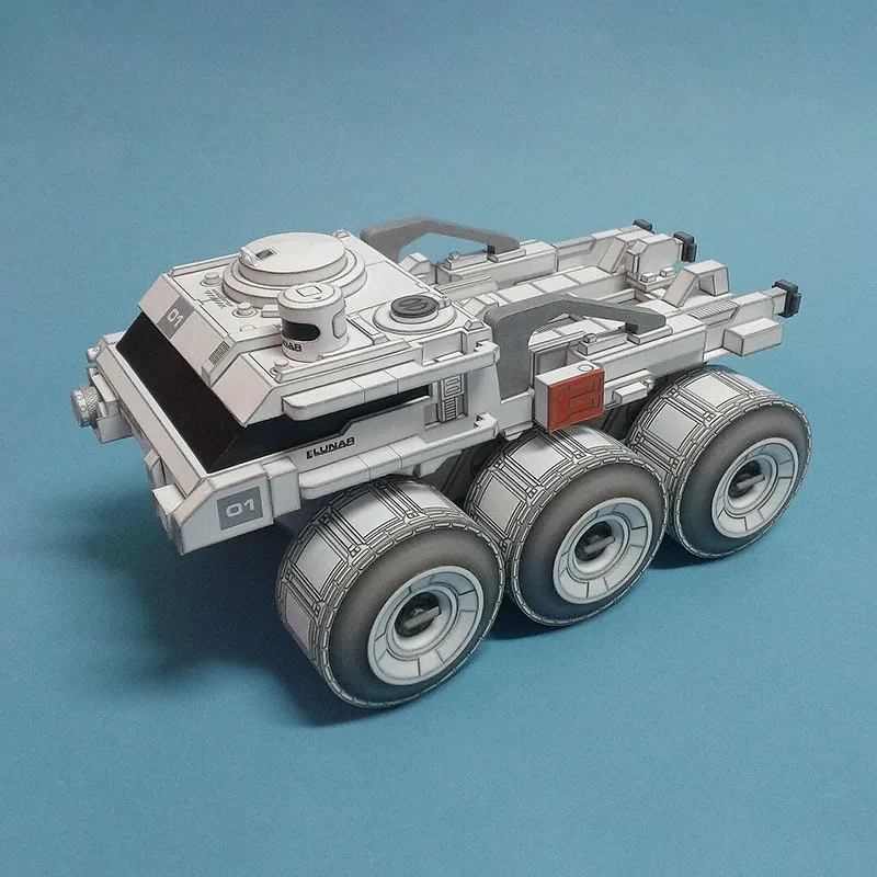 

Movie "2001 Space Roaming" Lunar Rover Paper Craft Space Ship Military Fan Handmade DIY Paper Art