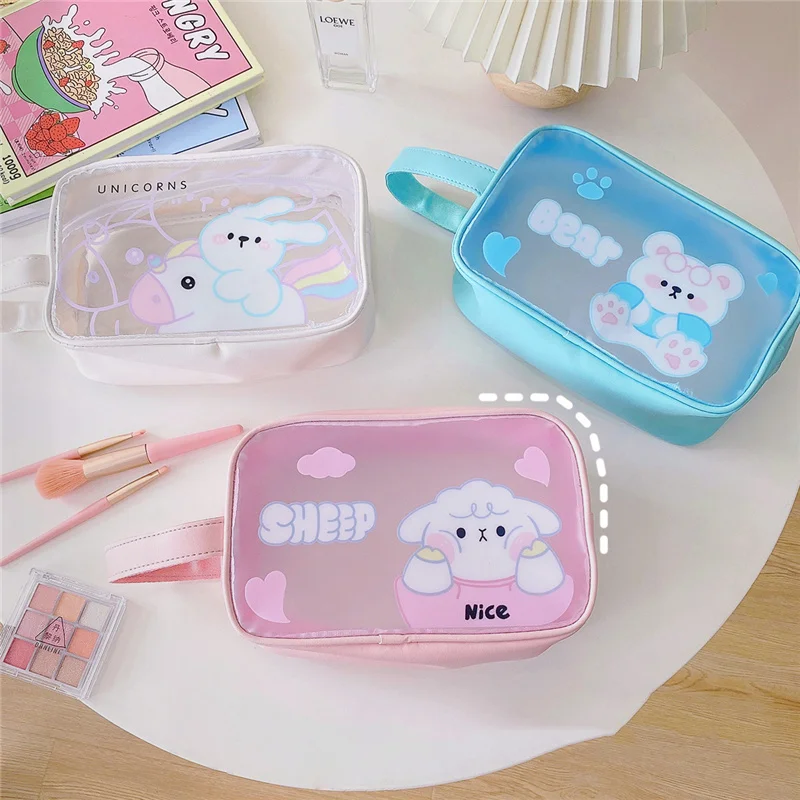 

Makeup Organizer Women's Cosmetic Storage Bag Travel Suitcase Home Supplies Storage Organizer Portable Waterproof Wire Bag