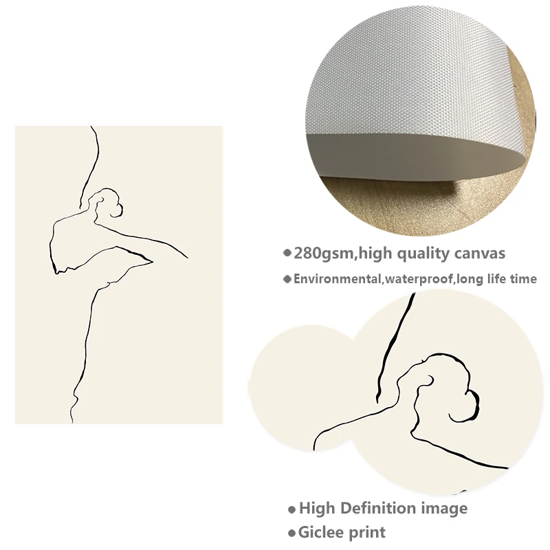 Природа Трава Пейзаж Холст Живопись стены Искусство ботанические балетные танцы