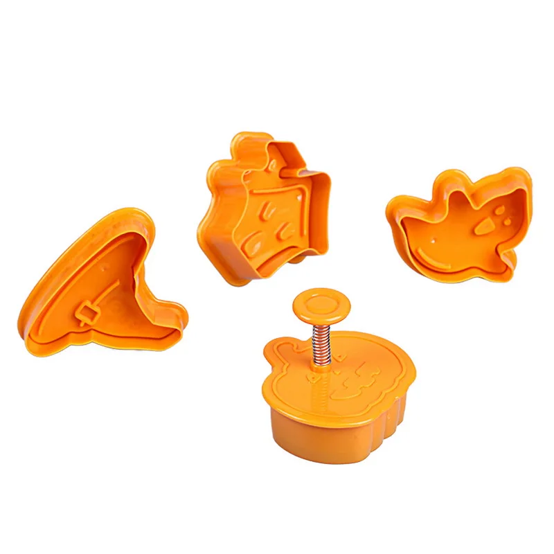 4 шт. Хэллоуин для приготовления печенья пластмассовая вырубка торт кухонные