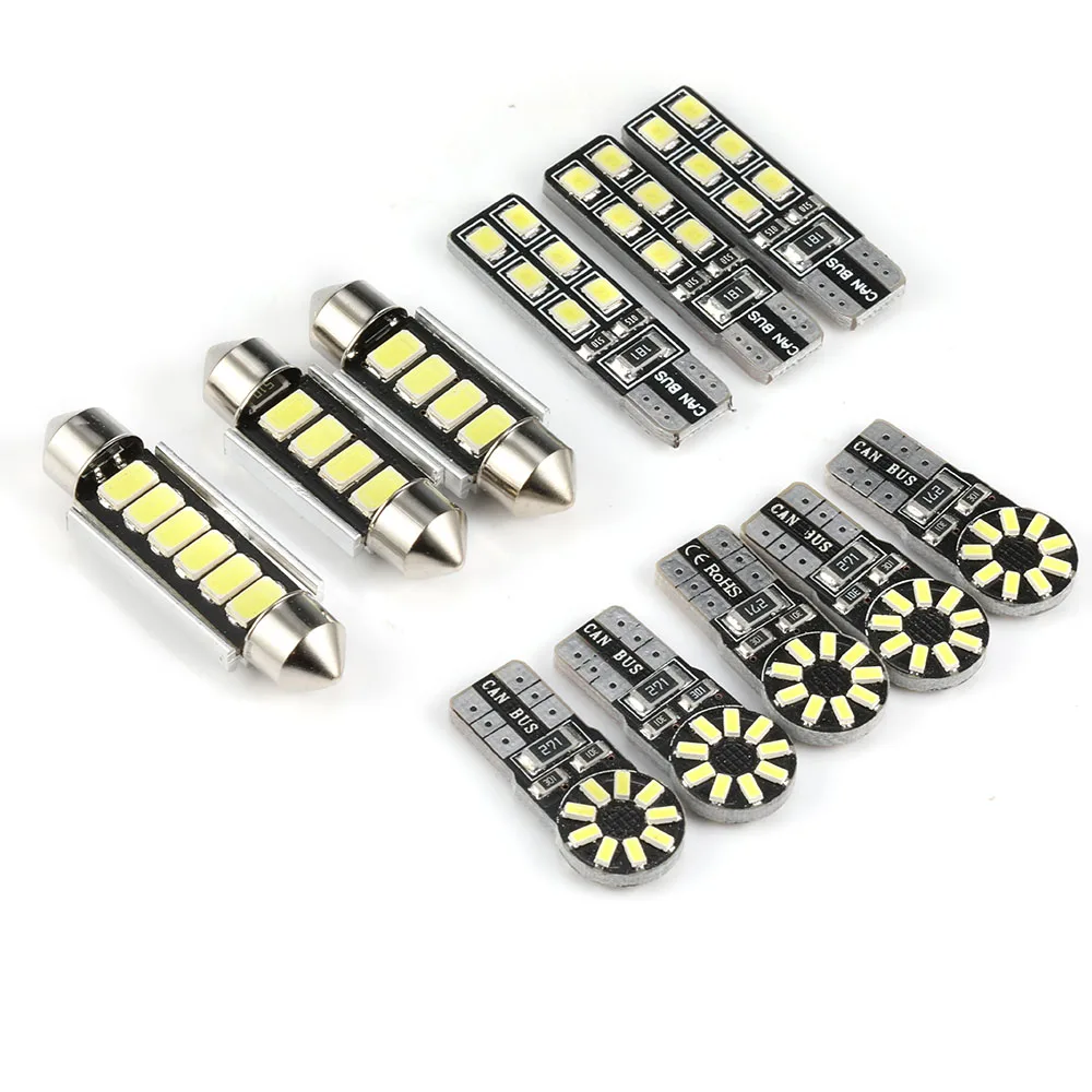 11 шт. SMD светодиодный свет закрытый автомобилей CANbus LED освещение для Volkswagen VW Passat B7