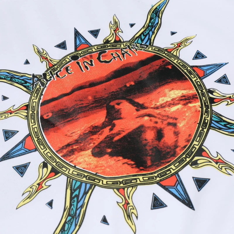 

2021 Alice Rock Band Graphic Tees Men T Shirt Short Sleeve Oversize Tendance Femme Tshirts Womens Tops Camisetas Hombre Kpop