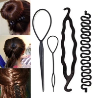 DIY Women Girl Hair Styling Tools Accessories Fashion Female Multi Style Twist Modelling Hairstyle Hairpins Bun Maker Hair Clip