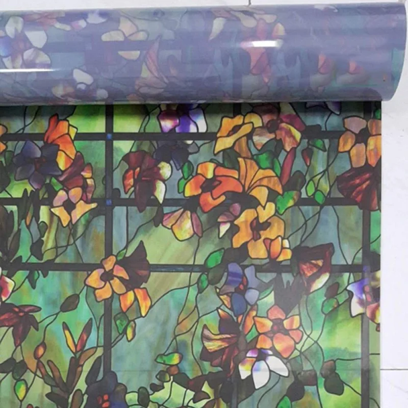 Оконная пленка Camellia статическая липкая термоизоляция без клея защита