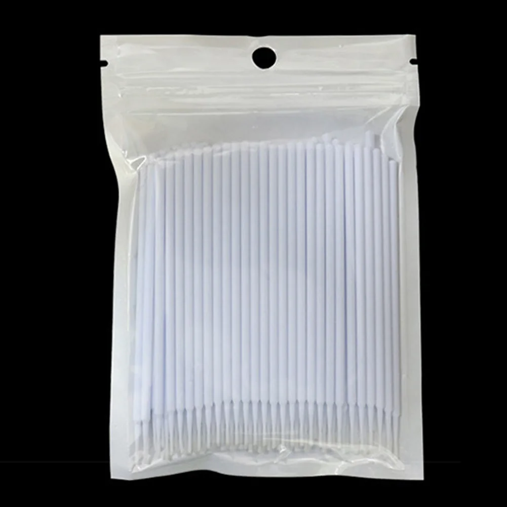 100 шт./лот индивидуальная кисть для ресниц Очищающий аппликатор наращивания