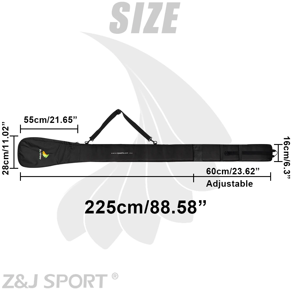 Высококачественная спортивная сумка для SUP-лопастей Z &amp J с регулируемым