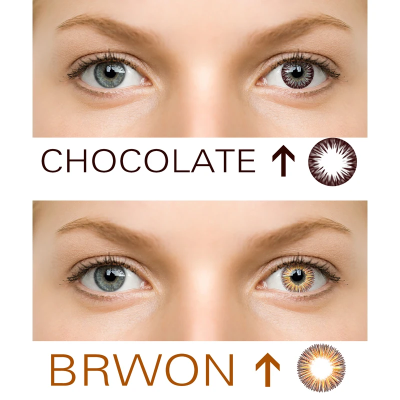 Цветные контактные линзы для глаз косплей на Хэллоуин красивый ученик женщины