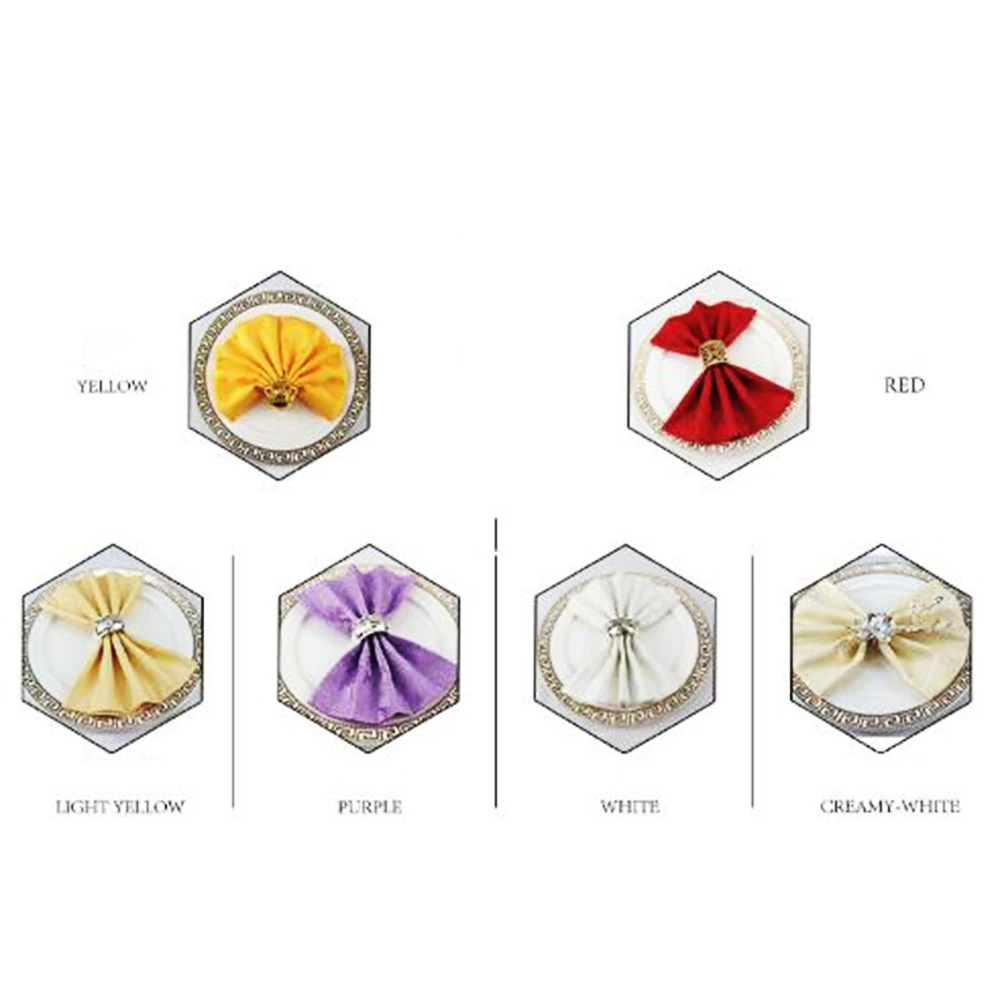 Салфетки для свадьбы 50cmX50cm атласный носовой платок скатерти салфетки Свадебные