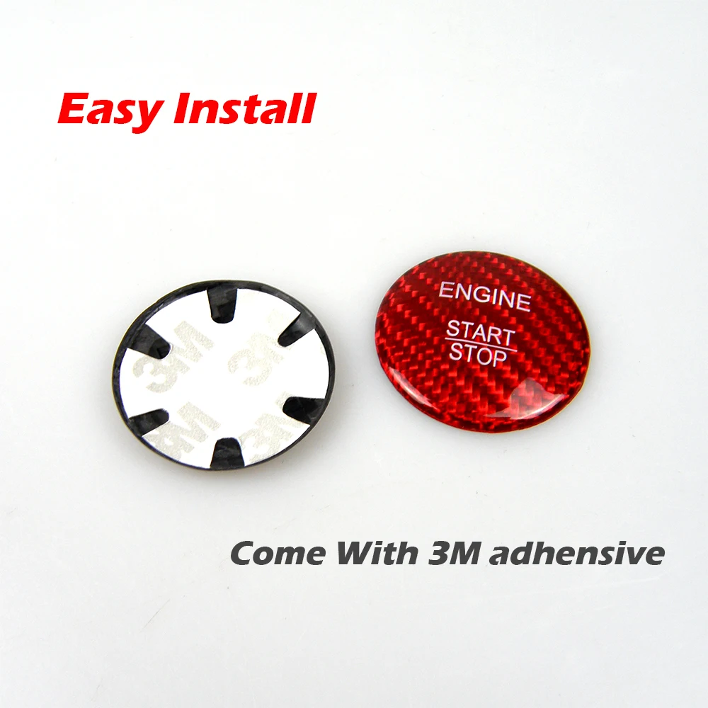 Наклейки из настоящего углеродного волокна для кнопки запуска двигателя