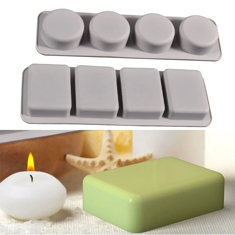 

Handmade Soap Form Epoxy Resin Cake Mould Soap Mold Round Square Shape Silicone Mold 3D Soap