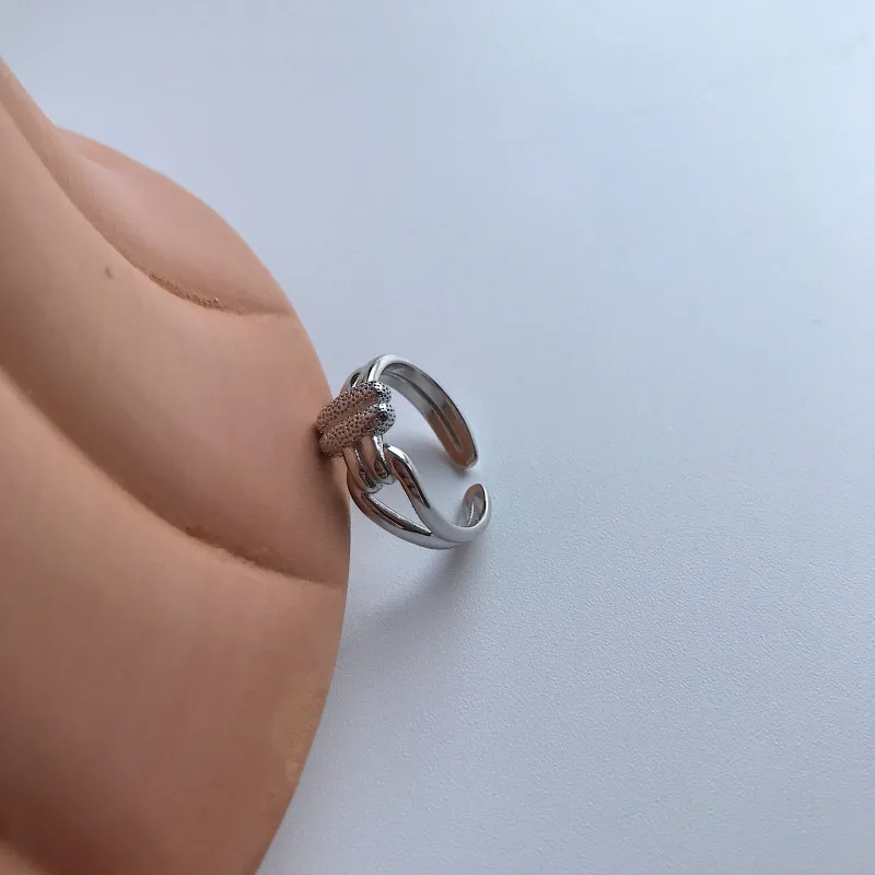 

Детское кольцо из серебра 925 пробы с двумя кольцами ShanZuan