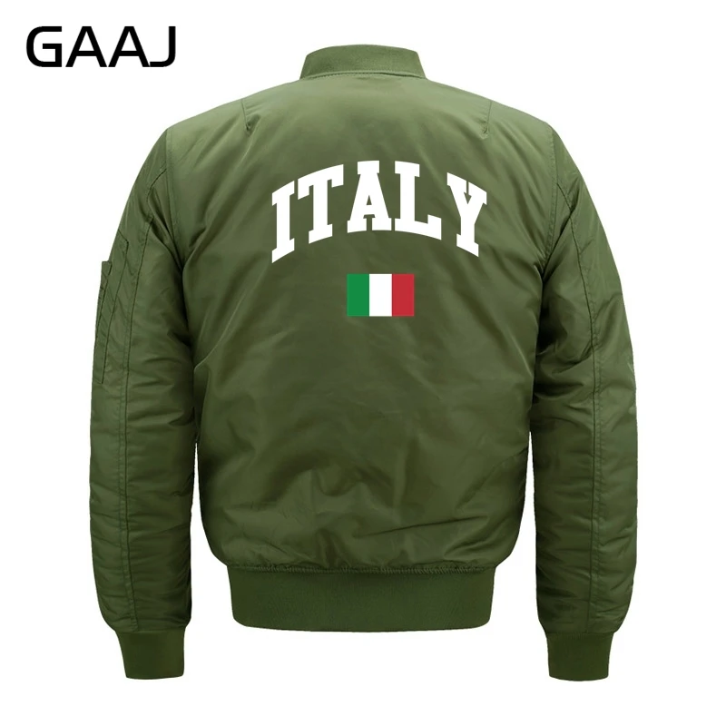 

"Italy Flag" Men Bomber Jacket Army Casual Warm Thick Pilots Jackets Coat Famous Designer Brand Clothing 7XL 8XL Jackets Women