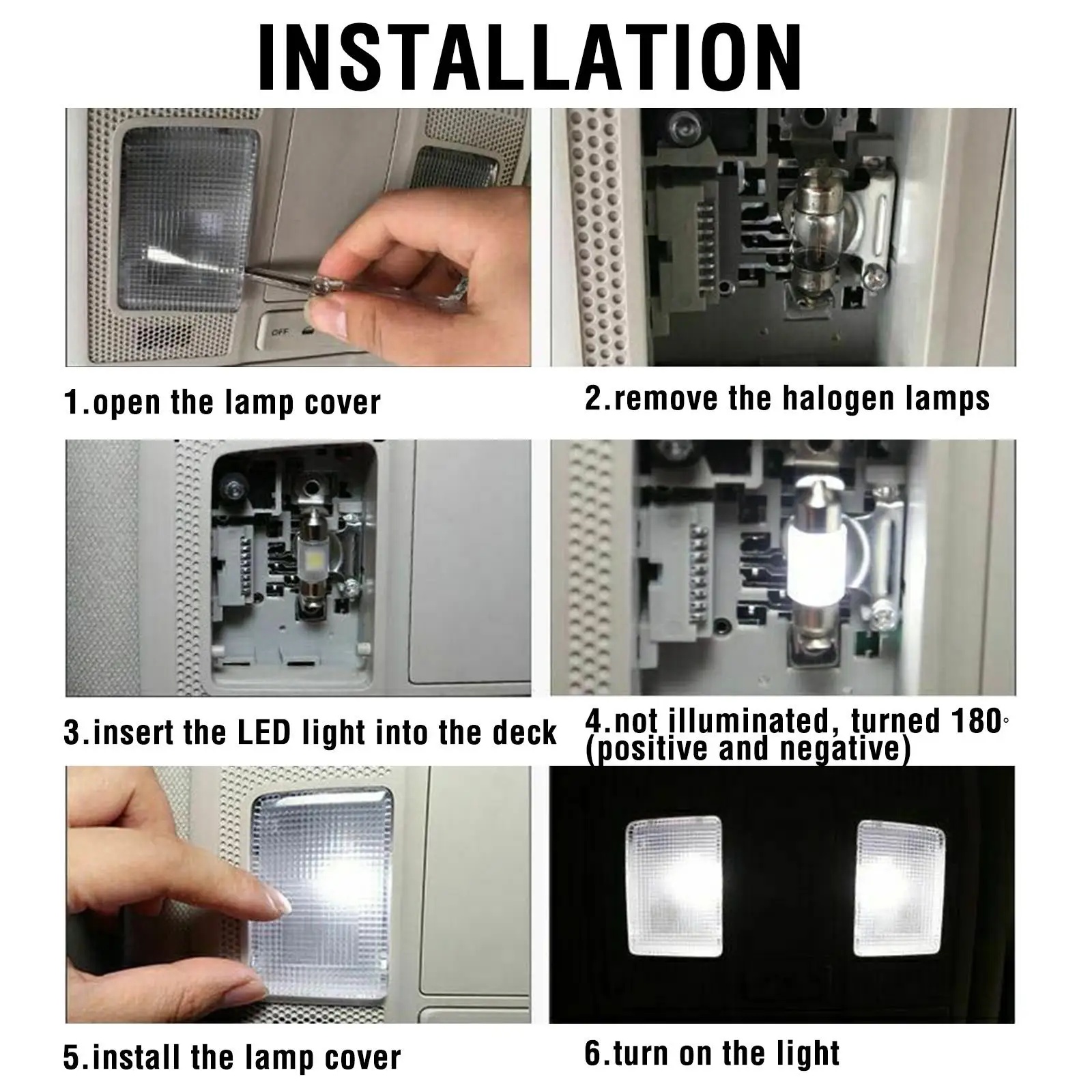 Подсветильник для зеркала под лицензию дверь Footwell купольная лампа багажника