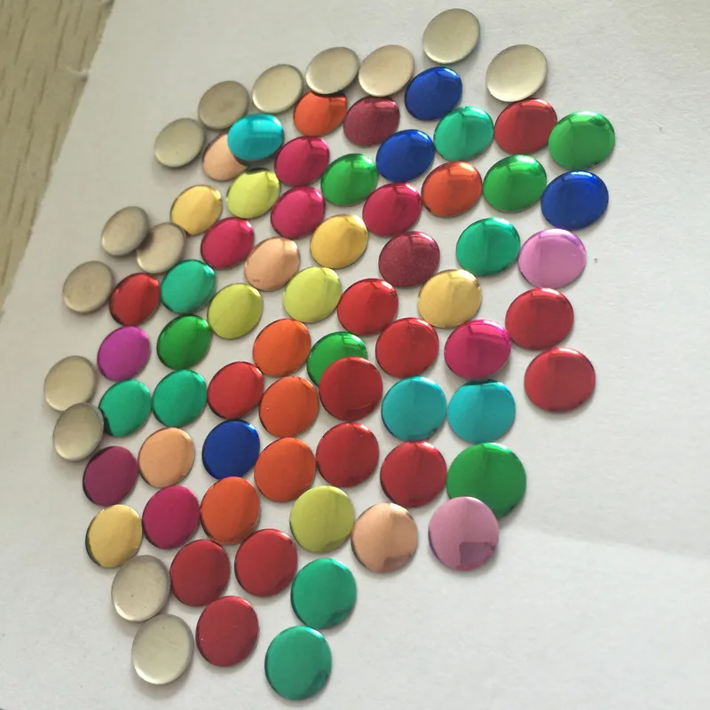 800 шт./лот 8*8 мм круглые красочные плоские металлические шпильки для утюга на