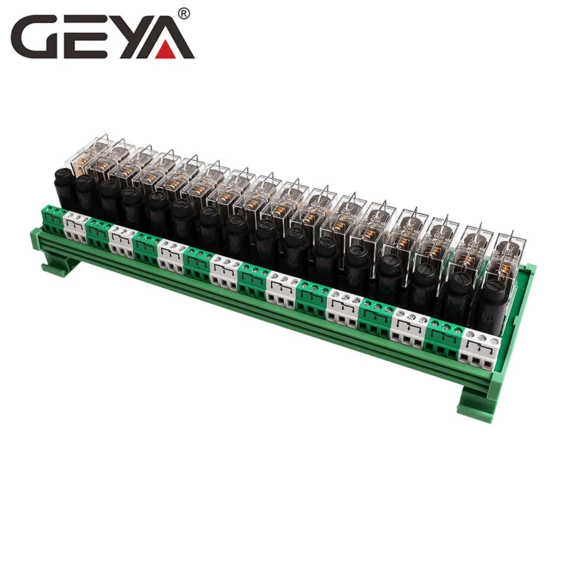 GEYA NGG2R 16 каналов Omron Реле модуль с предохранителем 12VDC 24VDC реле ПЛК 1NO1NC|Реле| |