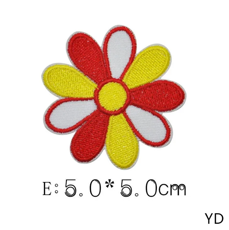10 pcs of style 6 Новое поступление, 10 шт., Цветочная вышитая Мультяшные нашивки, железная модная шляпа, сумка для обуви, образец Аппликации, аксессуары для вышивки, сделай сам - Цвет: 10 pcs of style 6