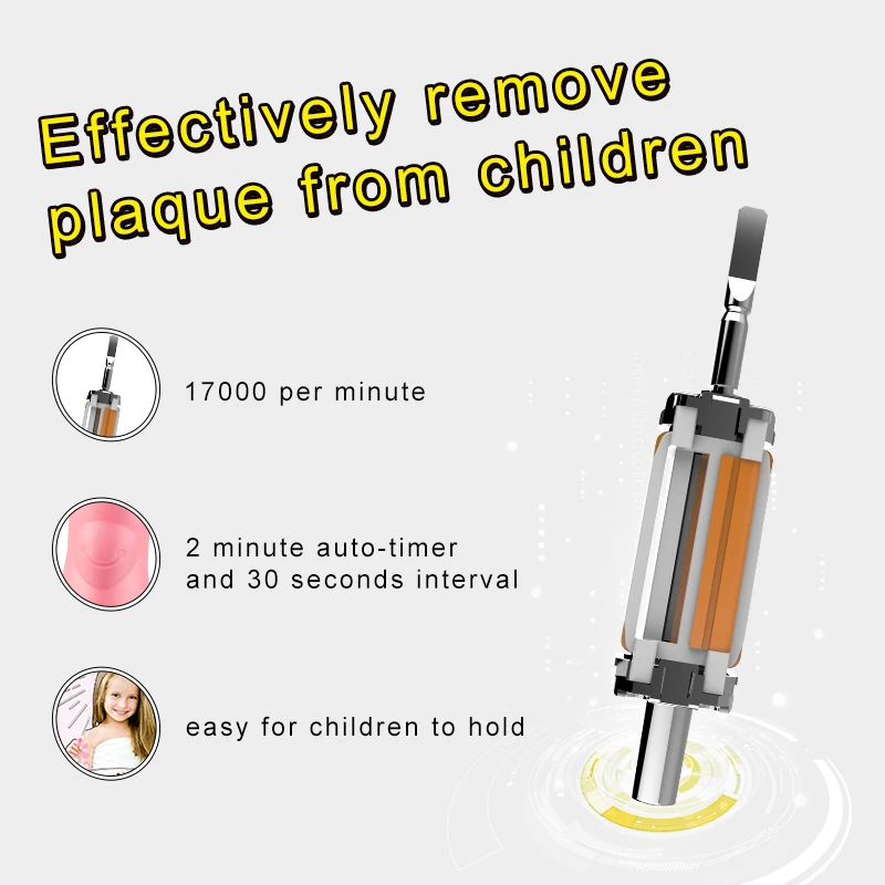 Электрическая зубная щетка Seago подходит для детей 0-3 лет автоматическая зубов