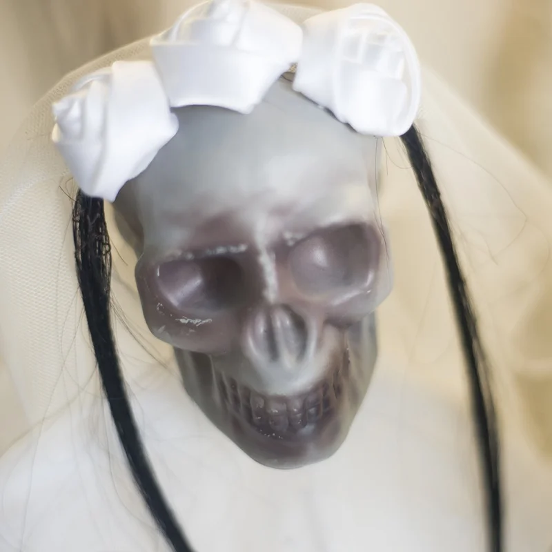 

Gauze Simulation Skull Hanging Ghost Hanging Decoration Halloween Ghost House Decoration Props