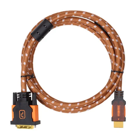 

Yellow Knife HDMI to DVI Cable DVI to HDMI HD Cable Interconversion Cable HDMI Patch Cord 1.5-20 M